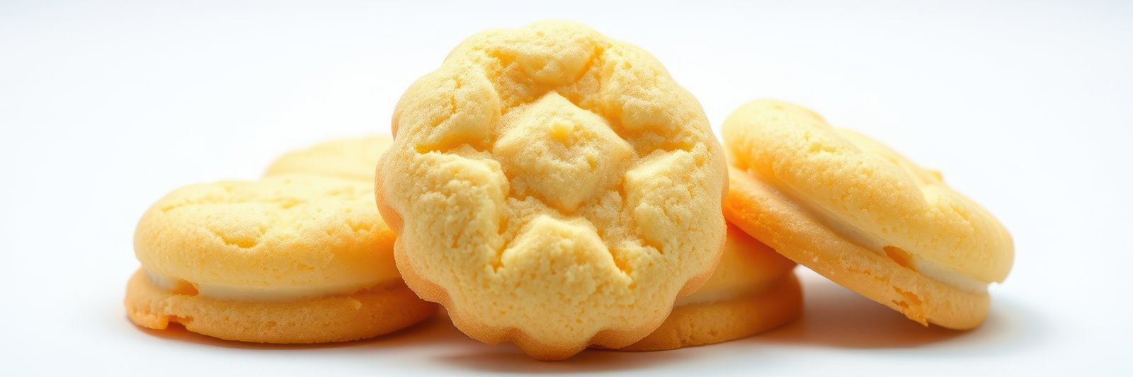 Freshly baked cookies arranged beautifully, showcasing vibrant colors and delightful textures in a well-lit setting